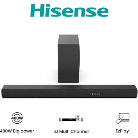 Hisense HS3100 Negro 3.1 canales 480 W