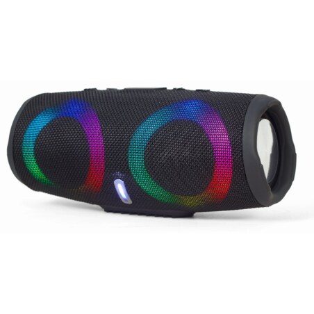 Gembird SPK-BT-LED-02 altavoz portátil o de fiesta Altavoz monofónico portátil Negro 10 W