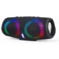 Gembird SPK-BT-LED-02 altavoz portátil o de fiesta Altavoz monofónico portátil Negro 10 W
