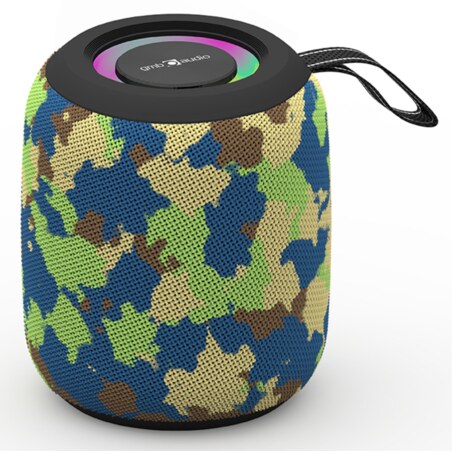 Gembird GMB Audio SPK-BT-LED-05-CM altavoz portátil o de fiesta Altavoz monofónico portátil Camuflaje 8 W