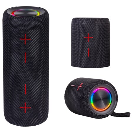 Trevi XR 8A44 DOUBLE Altavoz portátil estéreo Negro 20 W