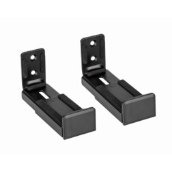 Gembird WM-SB-01 soporte de altavoz Pared Acrilonitrilo butadieno estireno (ABS), Acero Negro