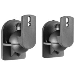 AISENS Soporte Universal De Pared Giratorio E Inclinable Para Altavoces, Negro