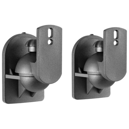 AISENS Soporte Universal De Pared Giratorio E Inclinable Para Altavoces, Negro