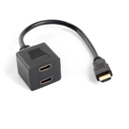 Lanberg AD-0019-BK divisor de video HDMI 2x HDMI