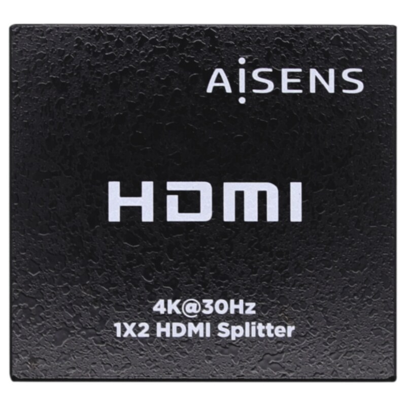AISENS HDMI Duplicador 4k@30Hz 1x2 Con Alimentación, Negro
