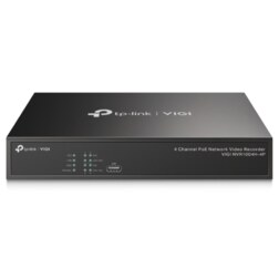 TP-Link VIGI NVR1004H-4P Grabadore de vídeo en red (NVR) Negro