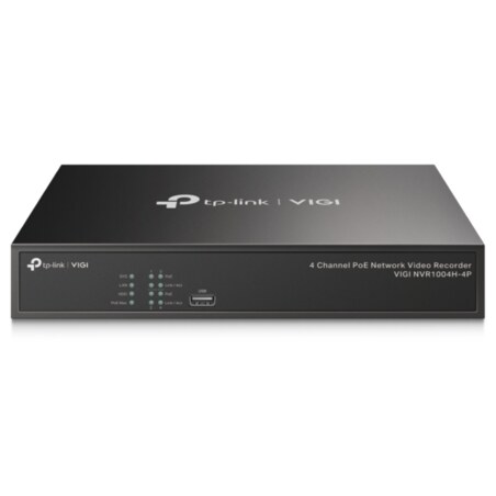 TP-Link VIGI NVR1004H-4P Grabadore de vídeo en red (NVR) Negro