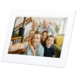 Denver PFF-1010WHITE marco fotográfico digital Blanco 25,6 cm (10.1") Pantalla táctil Wifi