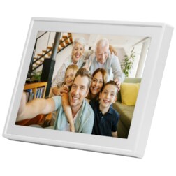 Denver PFF-711WHITE marco fotográfico digital Blanco 17,8 cm (7") Pantalla táctil Wifi