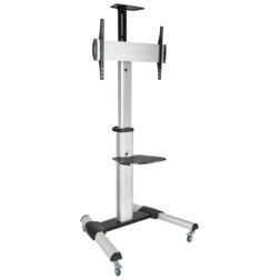 TooQ FS1870M-B soporte para pantalla de señalización 94 cm (37") Negro, Plata