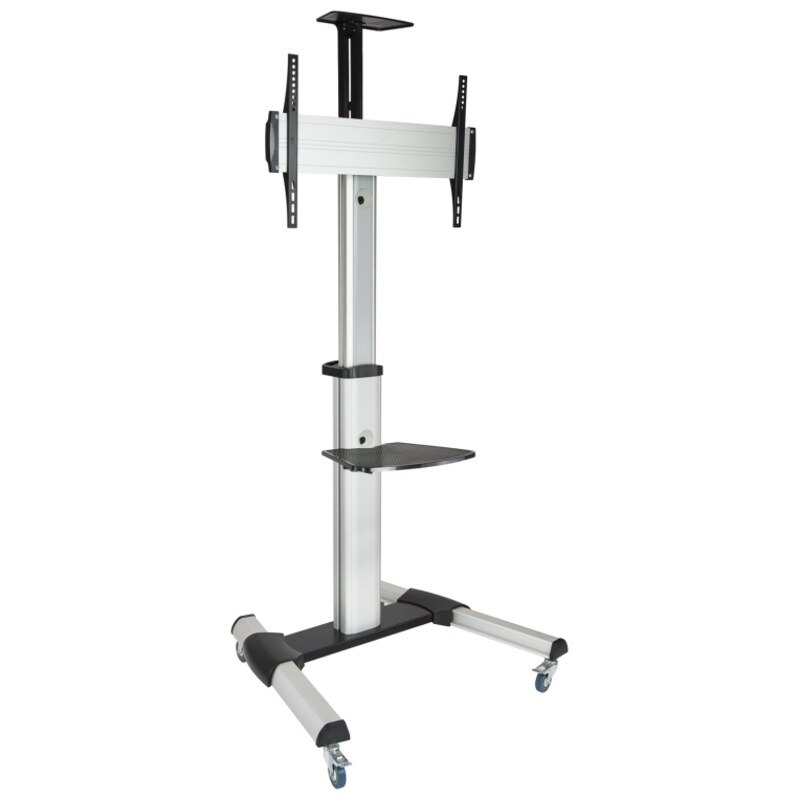 TooQ FS1870M-B soporte para pantalla de señalización 94 cm (37") Negro, Plata
