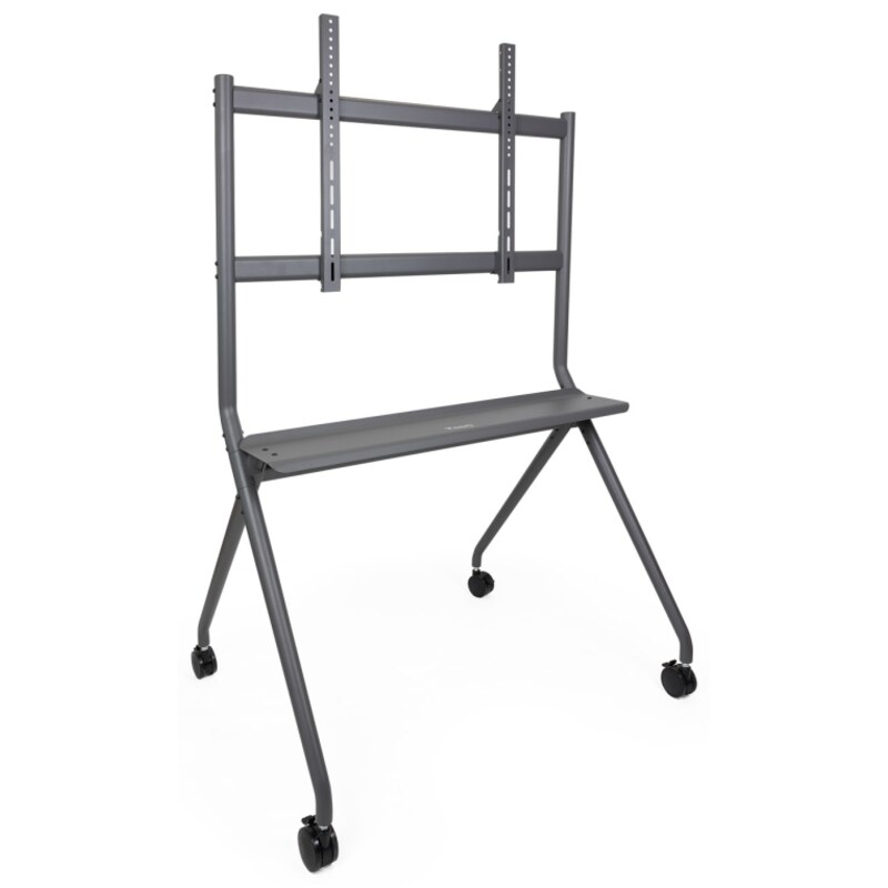 TooQ iSTAND Soporte de Suelo con Ruedas para Pantallas 50"- 86", Gris