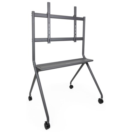 TooQ iSTAND Soporte de Suelo con Ruedas para Pantallas 50"- 86", Gris