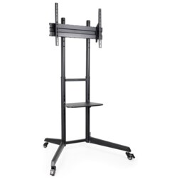 TooQ RAMSÉS Soporte de Suelo con Ruedas para Pantallas 37"- 70", Negro