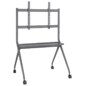 AISENS Soporte De Suelo Pro Con Rueda, 1 Bandeja Para Pantalla Interactiva/TV 120kg De 50-86, Negro