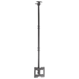 AISENS Soporte de techo giratorio, inclinable, extensible para monitor/TV 50kg de 23”-43”, Negro