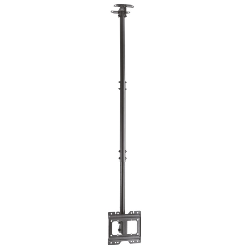 AISENS Soporte de techo giratorio, inclinable, extensible para monitor/TV 50kg de 23”-43”, Negro
