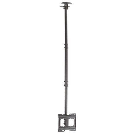AISENS Soporte de techo giratorio, inclinable, extensible para monitor/TV 50kg de 23”-43”, Negro