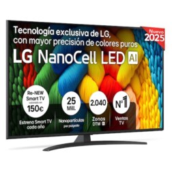 LG NanoCell AI 55NANO81A6A 139,7 cm (55") 4K Ultra HD Smart TV Wifi Negro