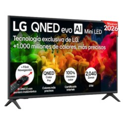 LG QNED evo AI MiniLED 43QNED81B6C.AEU Televisor 109,2 cm (43") 4K Ultra HD Smart TV Wifi Negro