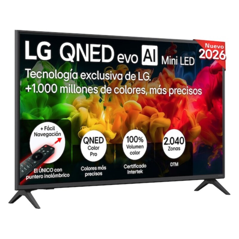 LG QNED evo AI MiniLED 43QNED81B6C.AEU Televisor 109,2 cm (43") 4K Ultra HD Smart TV Wifi Negro