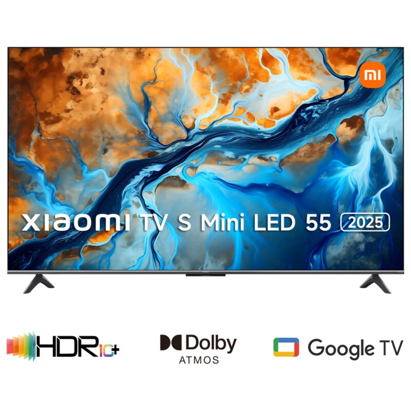Xiaomi TV S Mini LED 55 139,7 cm (55") 4K Ultra HD Smart TV Wifi Negro 1200 cd / m²