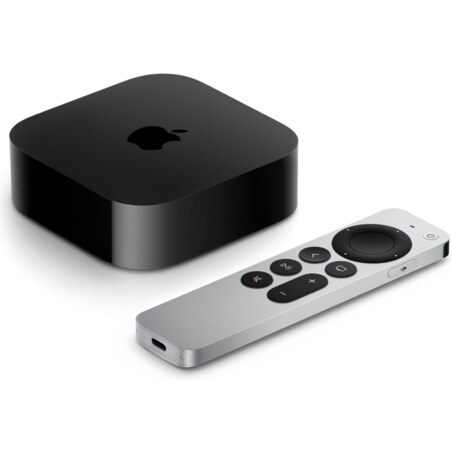 Apple TV 4K Negro, Plata 4K Ultra HD 128 GB Wifi Ethernet