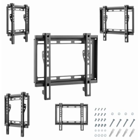 Gembird WM-42F-04 soporte para TV 106,7 cm (42") Negro