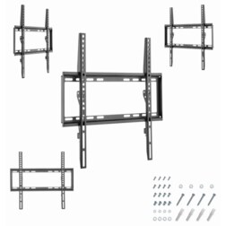 Gembird WM-55F-04 soporte para TV 139,7 cm (55") Negro