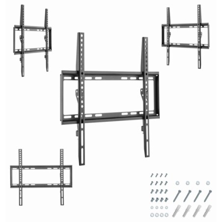 Gembird WM-55F-04 soporte para TV 139,7 cm (55") Negro