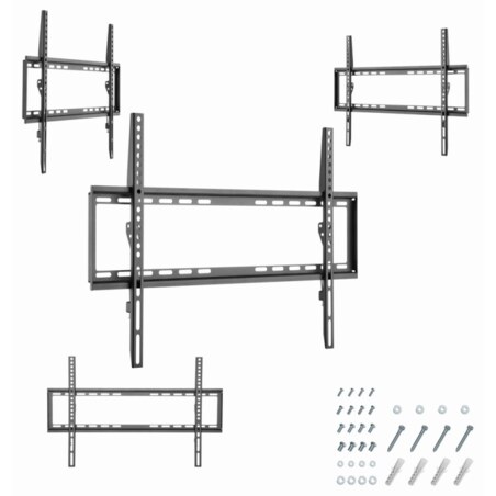 Gembird WM-70F-03 soporte para TV 177,8 cm (70") Negro