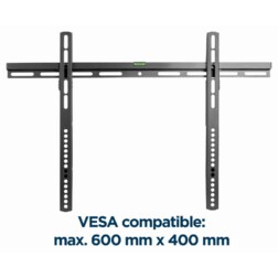 Gembird WM-70F-02 soporte para TV 177,8 cm (70") Negro