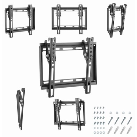 Gembird WM-42T-04 soporte para TV 106,7 cm (42") Negro