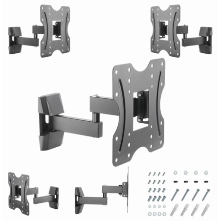 Gembird WM-42ST-01 soporte para TV 106,7 cm (42") Negro