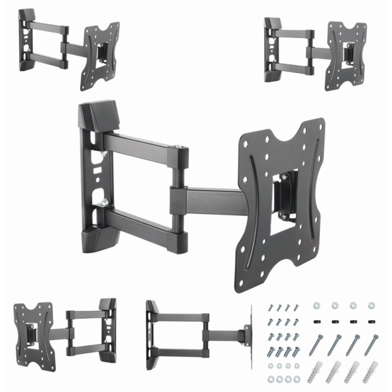 Gembird WM-42ST-02 soporte para TV 106,7 cm (42") Negro