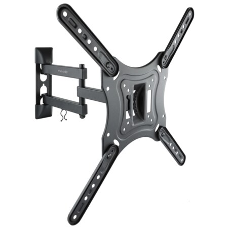 TooQ Soporte Giratorio e Inclinable para Monitor / TV LCD, Plasma de 23”- 55”, con Tres Pivotes, Negro