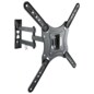 TooQ Soporte Giratorio e Inclinable para Monitor / TV LCD, Plasma de 23”- 55”, con Tres Pivotes, Negro