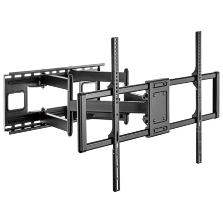 AISENS Soporte Pro Giratorio, Inclinable Y Nivelable Para Monitor/tv 120kg De 60-120, Negro