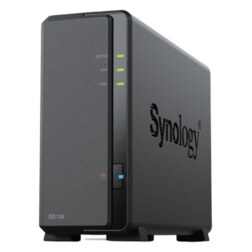 Synology DiskStation DS124 servidor de almacenamiento NAS Escritorio Realtek RTD1619B 1 GB DDR4 0 TB DiskStation Manager Negro
