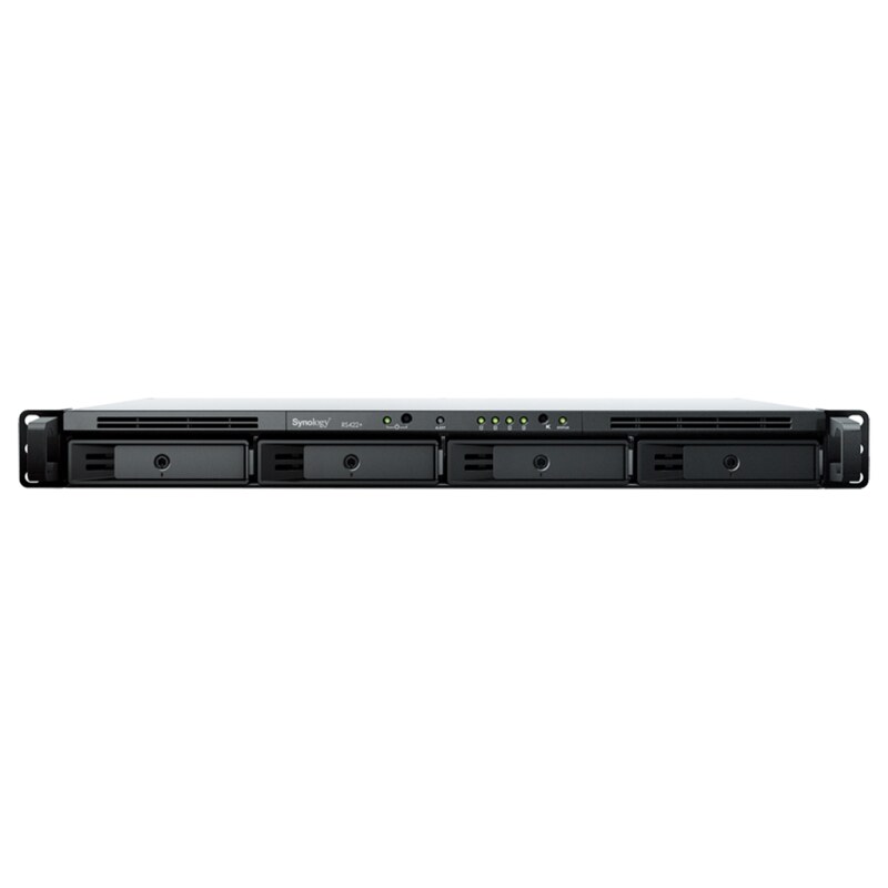 Synology RackStation RS422+ servidor de almacenamiento NAS Bastidor (1U) Ryzen Embedded R1600 2 GB DDR4 DSM Negro