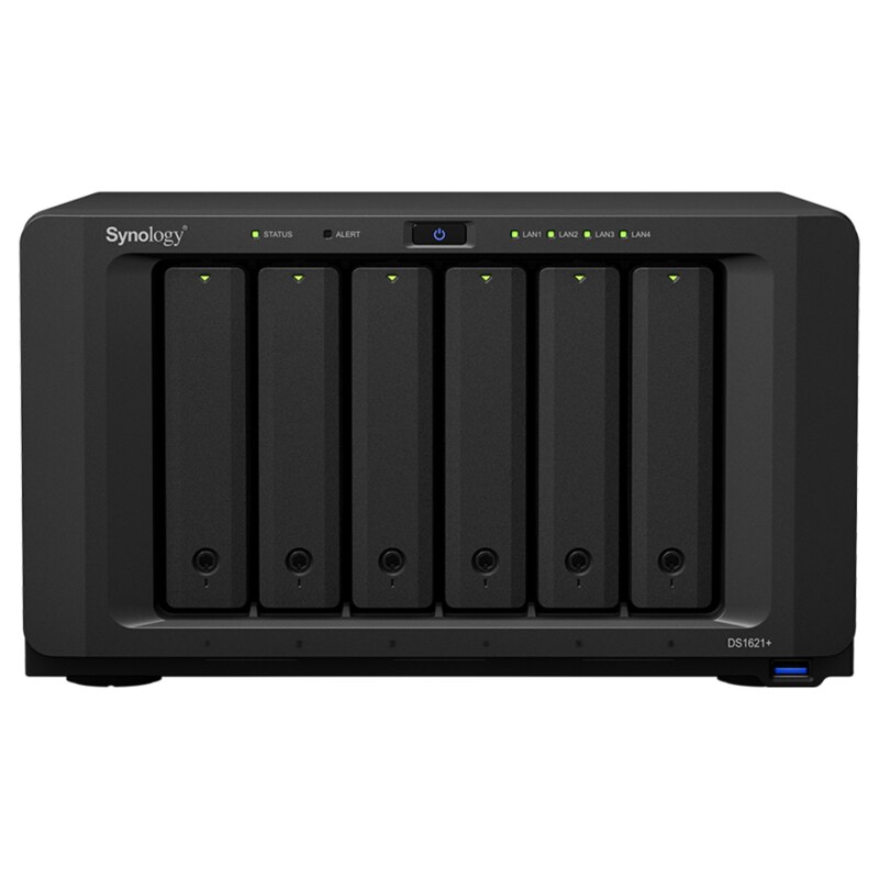 Synology DiskStation DS1621+ servidor de almacenamiento NAS Escritorio Ryzen Embedded V1500B 4 GB DDR4 0 TB DiskStation Manager 