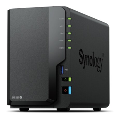 Synology DiskStation DS225+ 2 Bay NAS Escritorio Intel® Celeron® J4125 2 GB DDR4 Synology DSM Negro