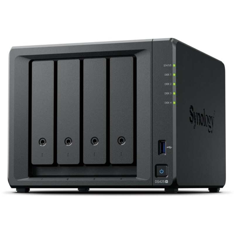 Synology DiskStation DS425+ servidor de almacenamiento NAS Intel® Celeron® J4125 2 GB DDR4 0 TB Negro