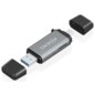 AISENS ASCR-2AC11-GR lector de tarjeta USB 3.2 Gen 1 (3.1 Gen 1) Type-A/Type-C