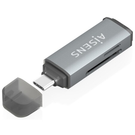 AISENS ASCR-2C10-GR lector de tarjeta USB 3.2 Gen 1 (3.1 Gen 1) Type-C