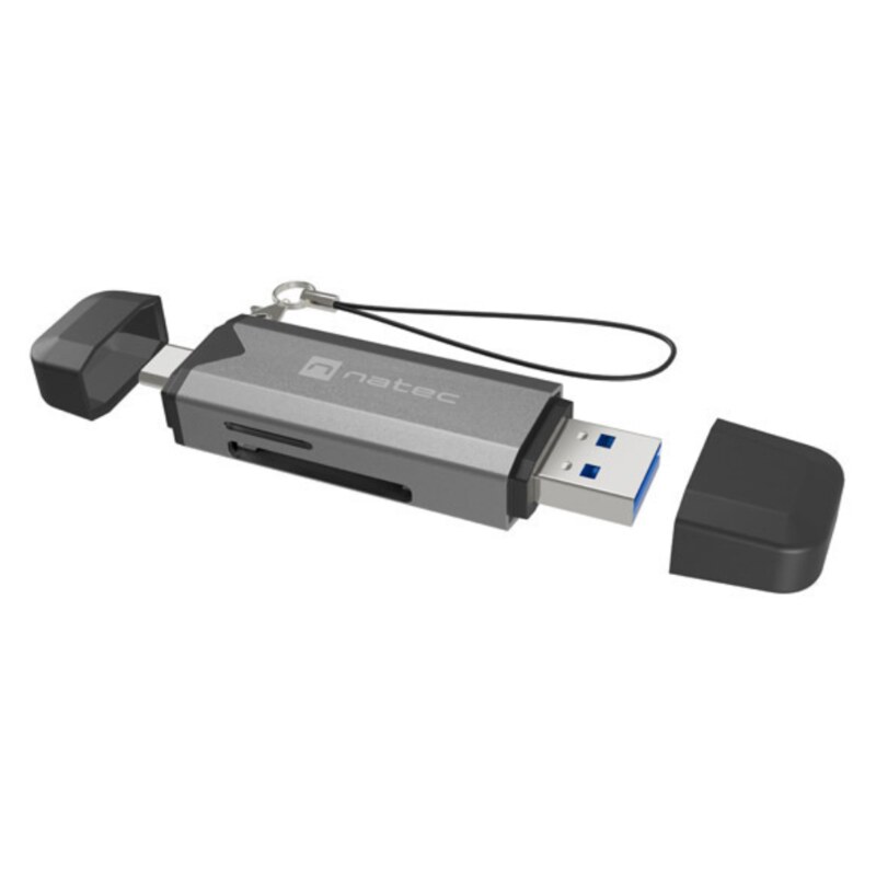 NATEC NCZ-2262 lector de tarjeta USB 3.1 Interno Negro, Gris Oscuro