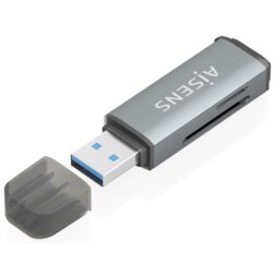 AISENS ASCR-2A09-GR lector de tarjeta USB 3.2 Gen 1 (3.1 Gen 1) Type-A