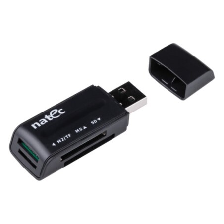NATEC ANT 3 Mini lector de tarjeta USB 2.0 Negro