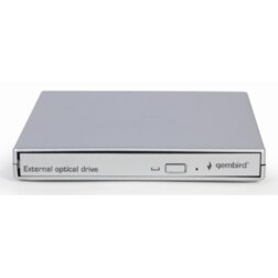 Gembird DVD-USB-021-SV unidad de disco óptico DVD±RW Plata